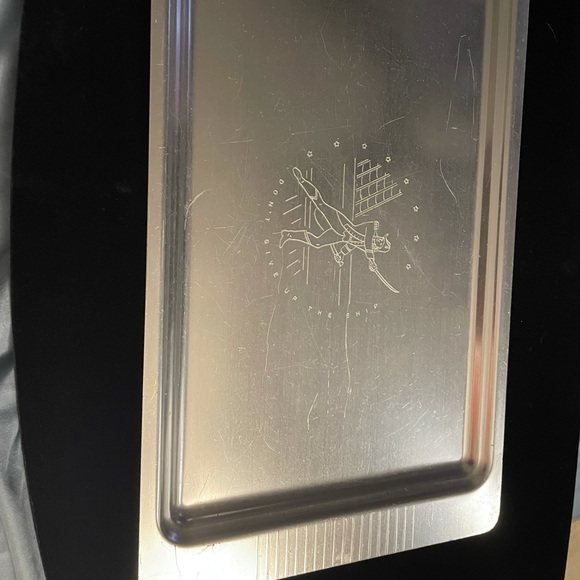 Don’t give up the ship! Navel battle cry! Patriotic 1950’s serving tray. Vintage - Picture 4 of 15